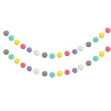 2 pezzi palline ghirlanda pom