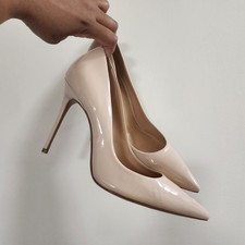 Schutz Ciaolea decolte nude a punta in pelle verniciata tacco 4" taglia 11 donna