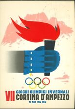 ? Olimpiadi Cortina 1956 - Cartoline ufficiali con annulli speciali a scelta