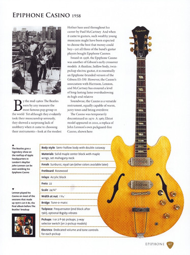 1958 epiphone casino guitar - 1958,