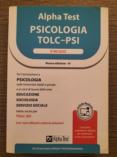 Alpha test psicologia 4100 - alpha,