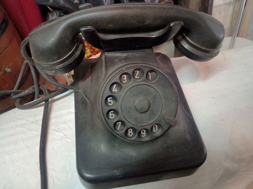 Telefono fisso disco rotella - fisso, a