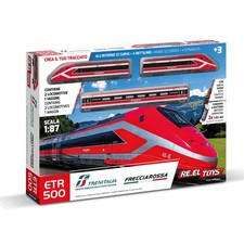 Treno Frecciarossa ETR 500 Giocattolo 1:87 con Luci e Suoni REEL TOYS - X59230