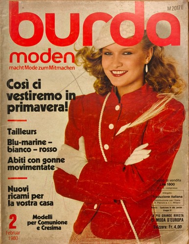 Burda moden febbraio - burda, 1980