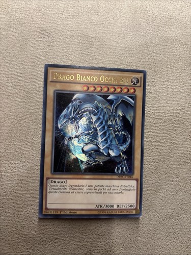 Drago bianco occhi blu nuovo - drago,