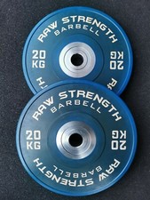 PIASTRE PARAURTI RAW STRONG BARBELL™ PREMIUM COMPETITION COLORE BLU 20KG (COPPIA)