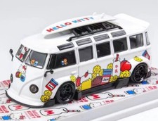 VW Volkswagen T1 Kombi - Widebody - Hello Kitty - bianco - fiamma 1:64