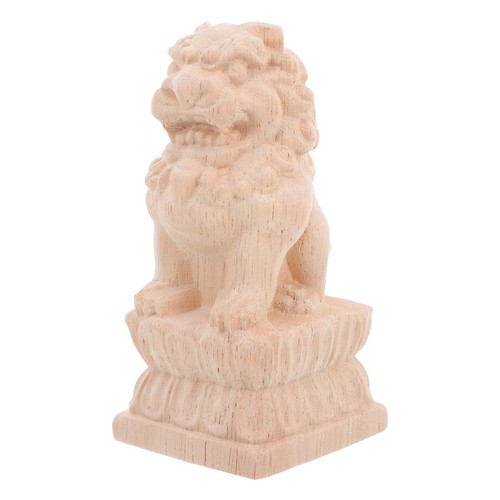 Scultura leone legno - leone,