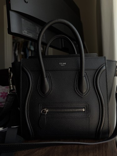 Celine nano luggage bag black - luggage,