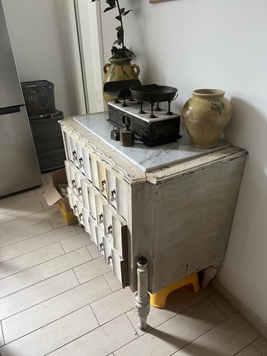 Cassettiera vintage con piano - vintage,