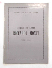 GRAMEGNA Cavaliere del lavoro Riccardo Monti. Commemorazione. 1967 (Valsesia)