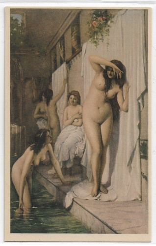Cartolina barbaglia bagno - ",