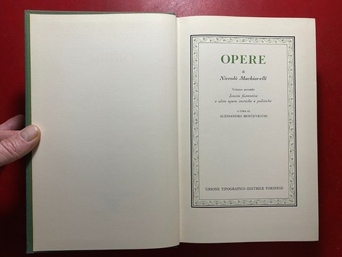 Niccolo macchiavelli opere - macchiavelli,