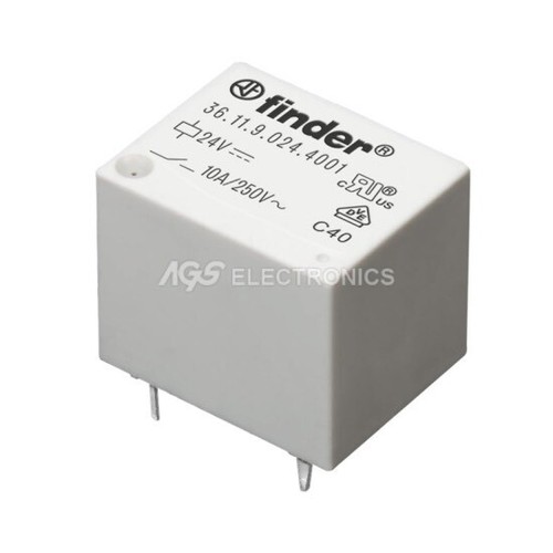 Mini rele finder 24v - 10a, 1