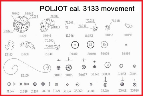 Poljot chronograph 3133 pezzi - poljot,