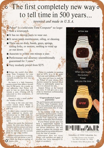 Insegna metallo 1973 - in,
