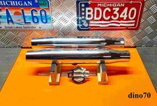 Harley Davidson terminali di scarico cromati tapered da 2,5" Softail Evolution