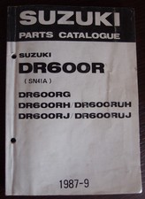 Suzuki dr600r 1987 parts - suzuki,
