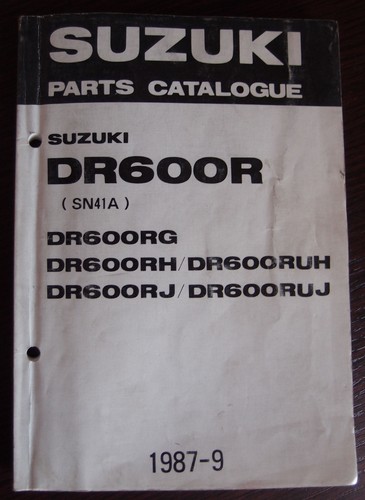 Suzuki dr600r 1987 parts - suzuki,