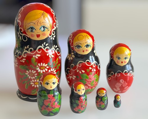 Matrioska russa vintage - russa, 20cm