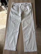 Pantaloni chino vintage bianchi oversize da donna