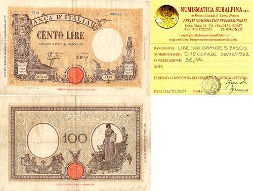 Italia regno 100 lire - italia,,
