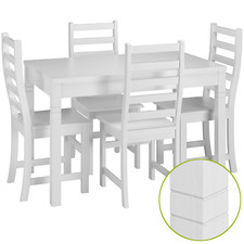 Set bianco tavolo pranzo - di,