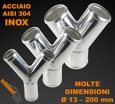 Y Pezzo TUBO ACCIAIO INOX flessibile MANICOTTO Distributore AISI 304 auto motore