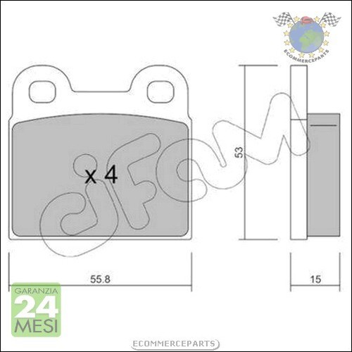 Kit pastiglie freno cifam - freno,