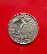 MONETA REGNO D'ITALIA IMPERO C. 50 CENTESIMI 1940 VITTORIO EMANUELE III FDC