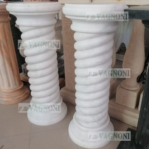 Colonna marmo bianco cm - in,