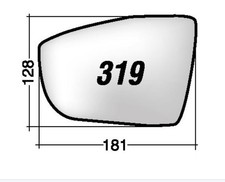 Per Ford Kuga 2016-2019 Vetro