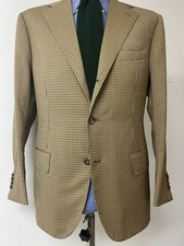GIACCA ALTA SARTORIA TG. 48 INTELATA REALIZZATA A MANO stile caraceni attolini