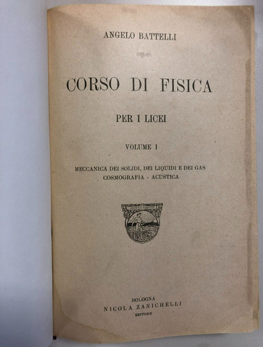Battelli corso di fisica - a.,