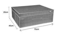 Box Scatola Salvaspazio Portatutto Contenitore Organizer 70x40x20cm 69697-2 dfh