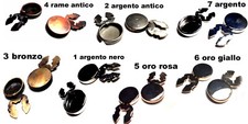 1 coppia COPRIBOTTONI camicia oro argento oro rosa etc cufflinks COPRI BOTTONI