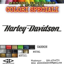 Adesivo logo HARLEY DAVIDSON misura e colore a scelta carbon metal 