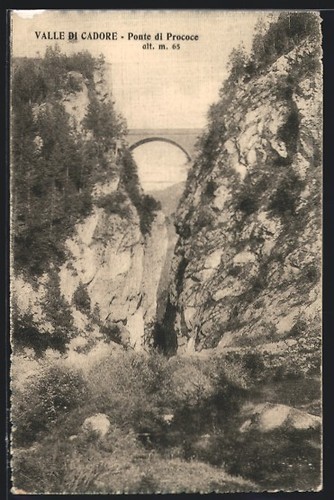 Cartolina valle cadore - cartolina, di