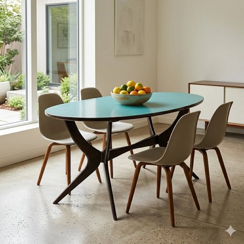 Tavolo vintage formica faggio - tavolo,