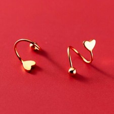 Orecchini a cerchio spirale