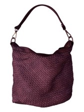 BORSA DONNA VERA PELLE INTRECCIATA VINTAGE