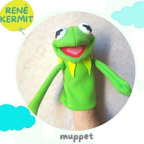 Kermit rana muppet guanto - rana,