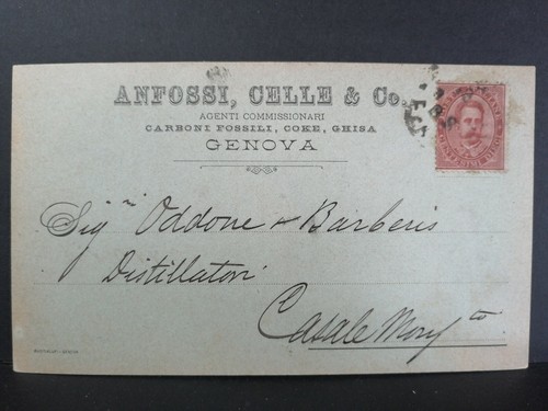 Cartolina genova anfossi celle - cartolina,
