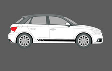 Adatto per Audi A1 Beats 5 porte stile dissolvenza strisce decalcomania adesivi grafica quattro, S1