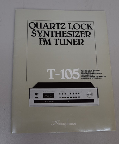 Org accuphase 105 quartz - accuphase, t-105