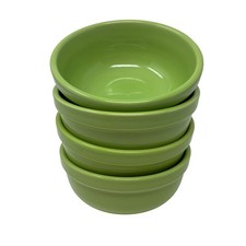 Culinary Arts CAFEWARE 6” ciotola per cereali porcellana HTF colore verde lime set di 4 