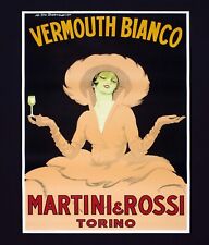 MARTINI & ROSSI TORINO ANNI '80 poster manifesto Vermouth Liquore Alcolico A12
