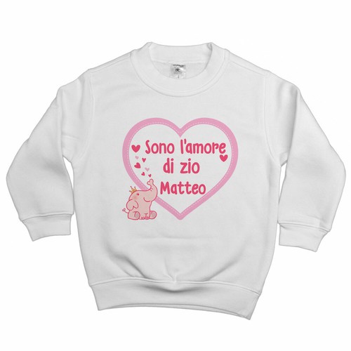 Felpa bambina personalizzata