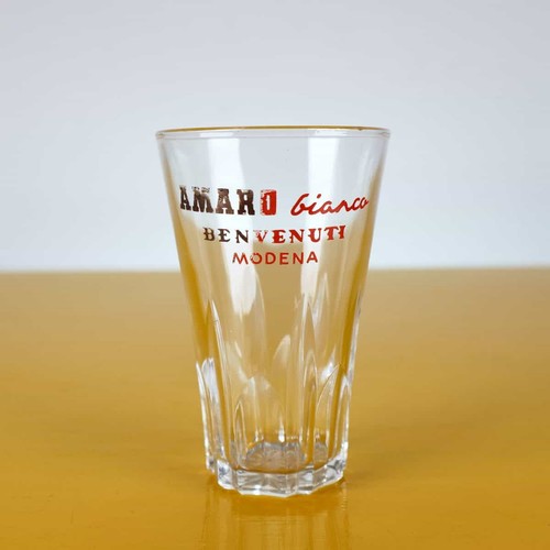 Bicchiere vintage amaro bianco - bicchiere,