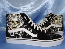 VANS SK8 HI FLAME SKULL